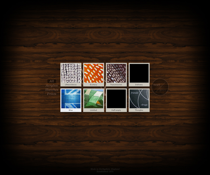 The wonderful world of Warwicka - Artwork - Website - Navigation