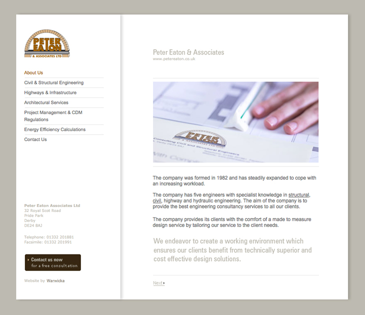 Peter Eaton & Associates - Website - Homepage
