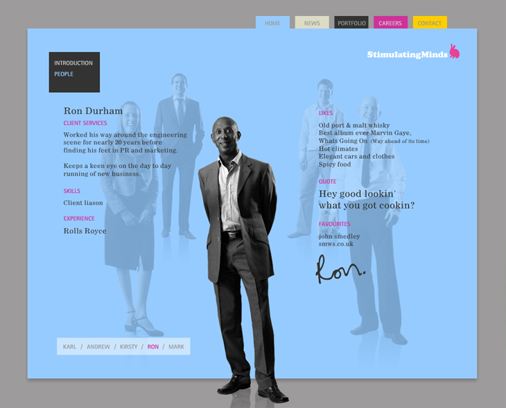 Stimulating Minds - Website - People