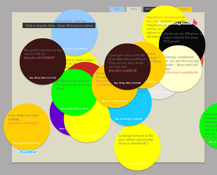 Stimulating Minds - Website - Twitter News feed