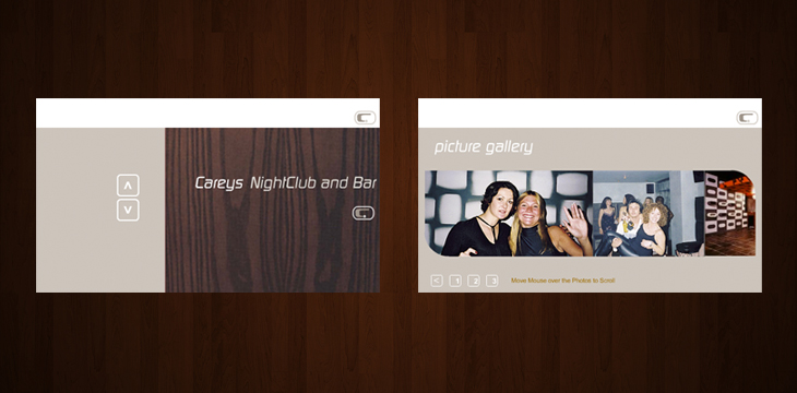 Careys Nightclub and Bar - Website - 'First Floor' and 'Picture Gallery'