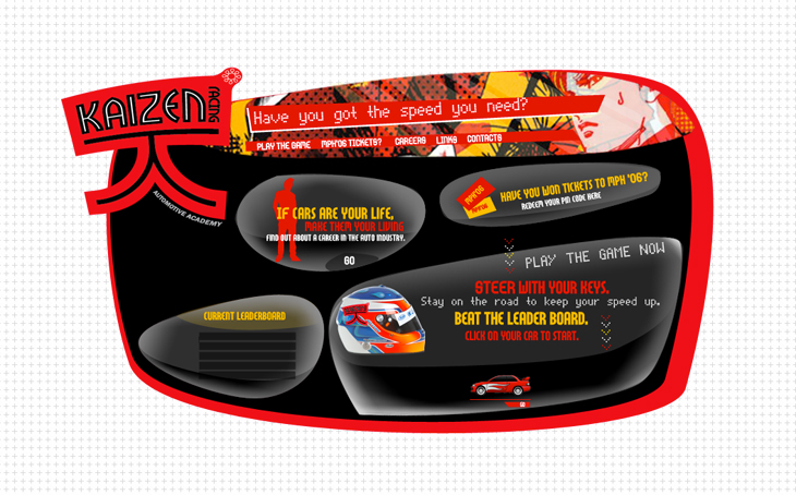 Kaizen Racing - Website - Homepage