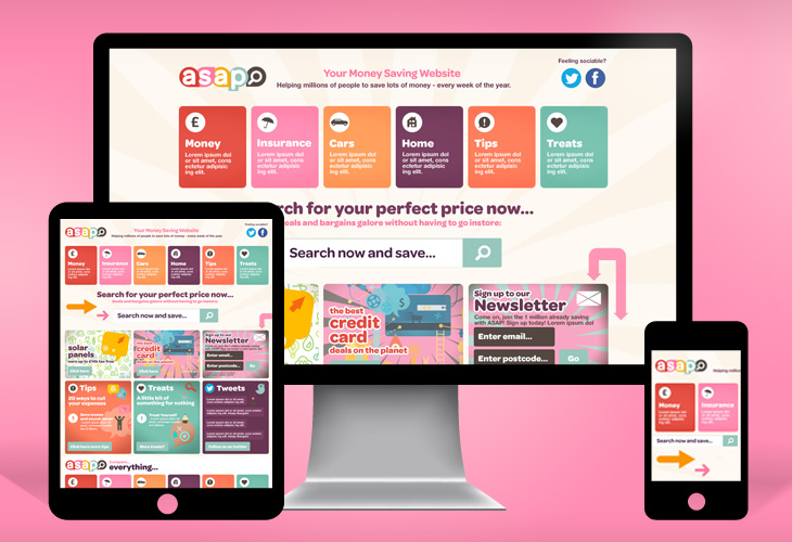 Asap - Website - Responsive view
