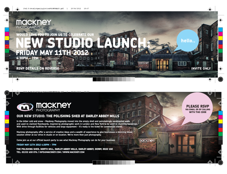 Mackney Photography - Studio Opening Invite - PDF