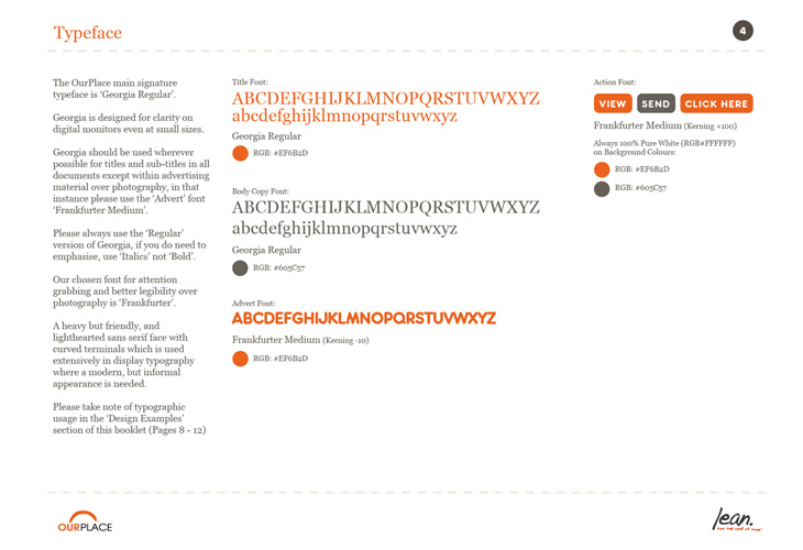 Our Place - Brand Guidelines - Type