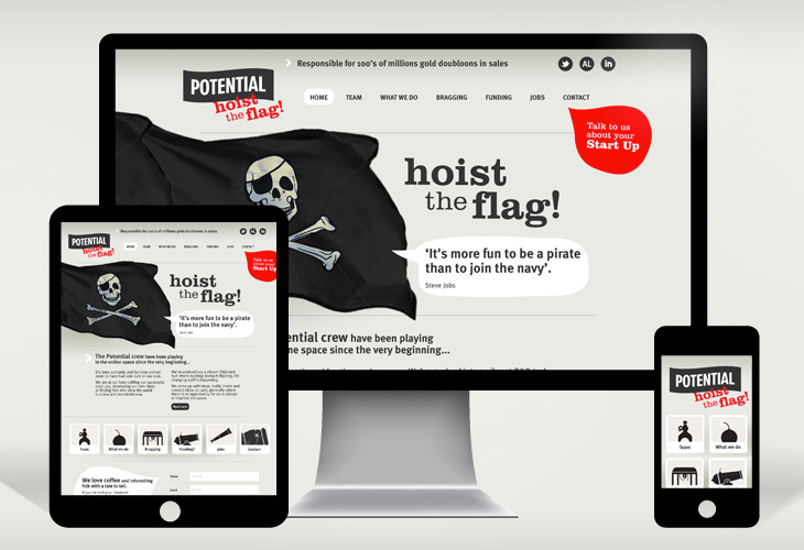 Potential - Website - Responsive view
