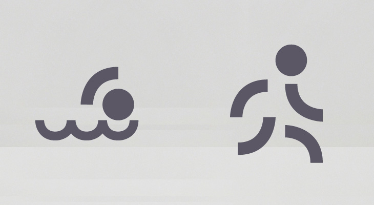 Sports - Glyths / Icons - Swimming & Running
