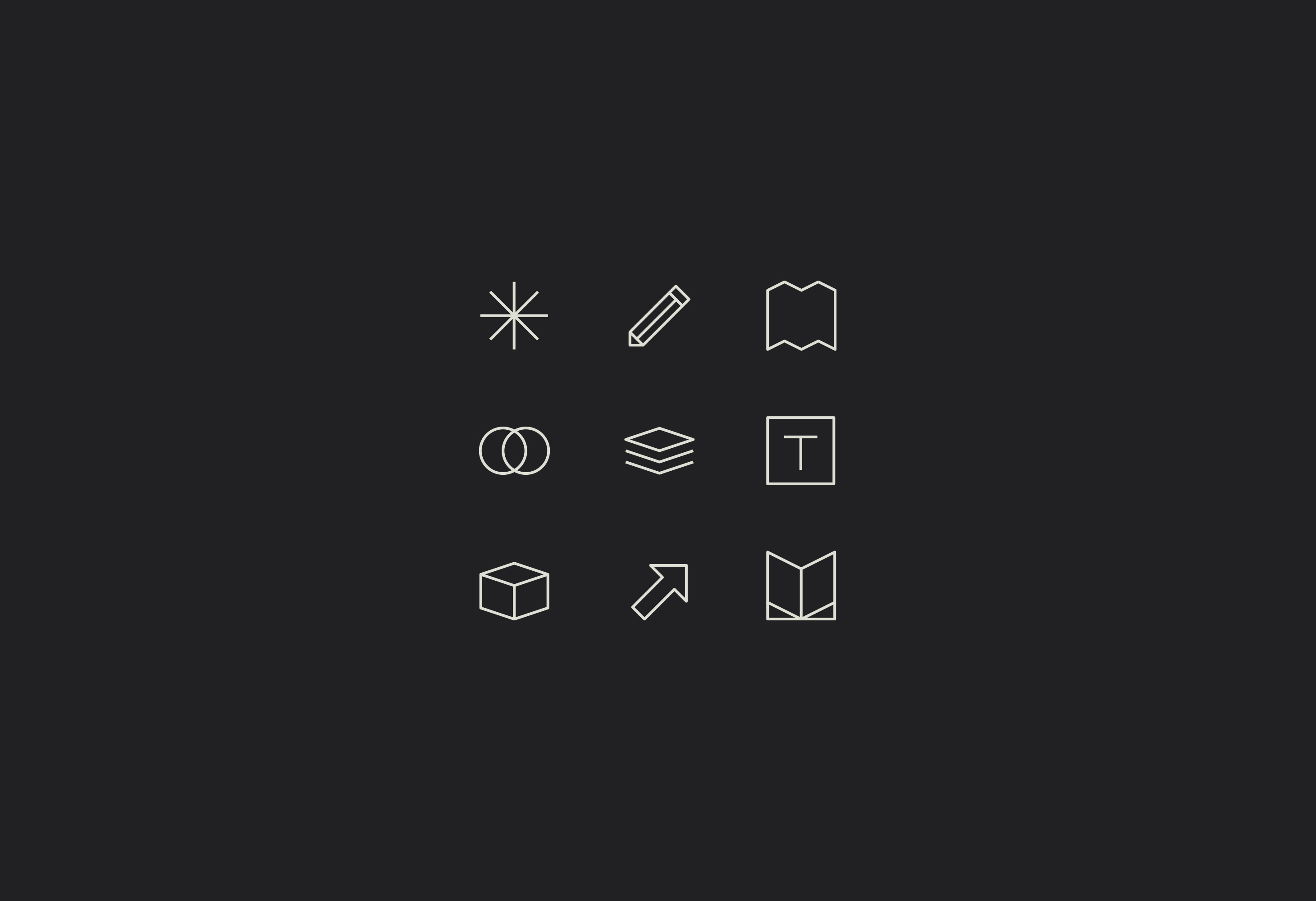 Nine line icons