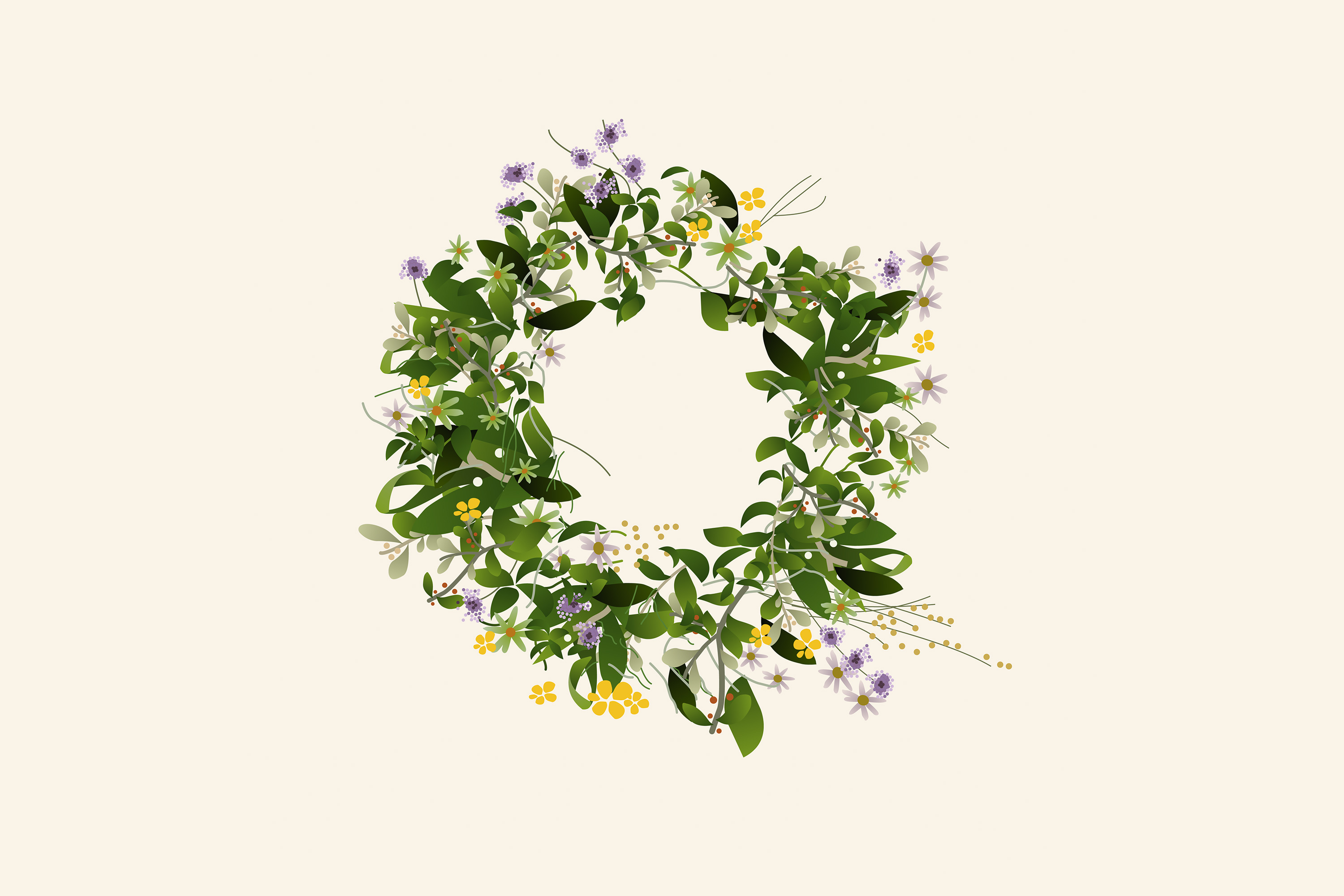 English lavender wreath