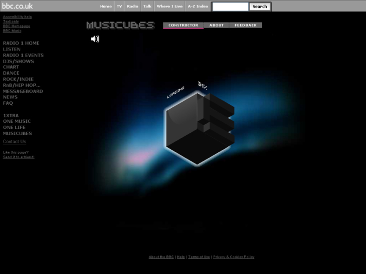 BBC Radio 1 - Musicubes - Loading
