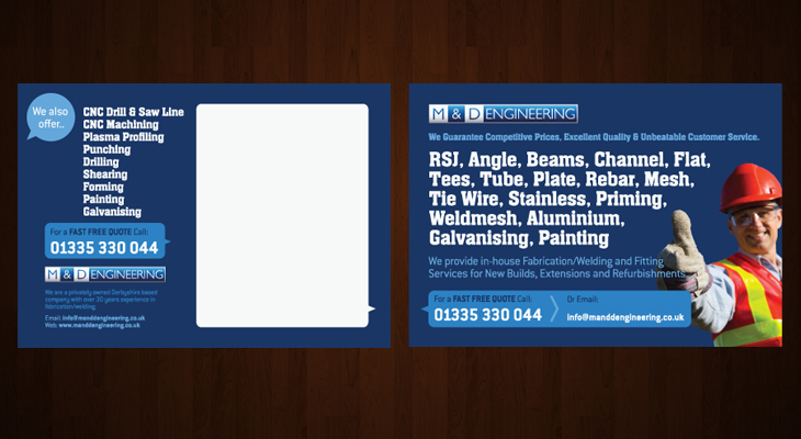 M & D Engineering - Literature - Back & Front