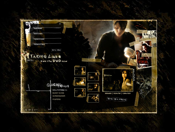 Warner Brothers - Taking Lives - Website - Downloads