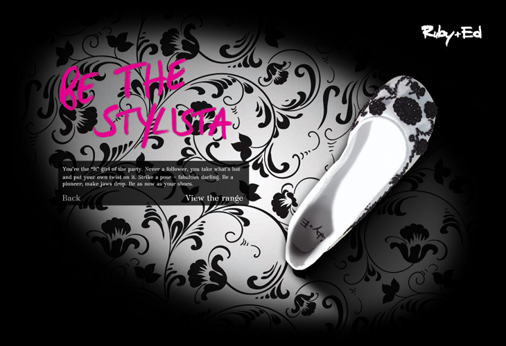 Ruby + Ed website 'Our Slippers' 'Stylista'