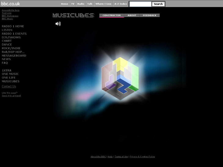 BBC Radio 1 - Musicubes - Create
