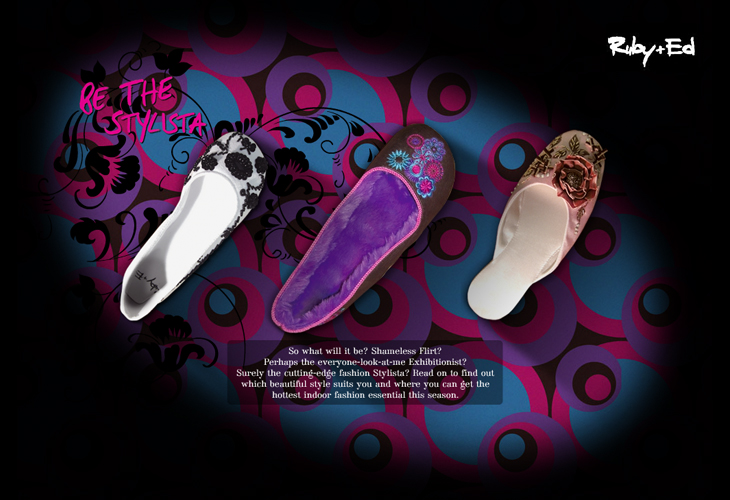 Ruby + Ed website 'Our Slippers'